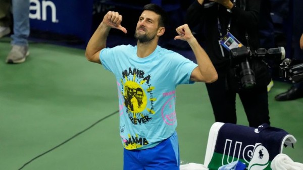 Novak Djokovic celebrates 24th US Open title win with tribute to Kobe Bryant Novak Djokovic celebrates 24th US Open title win with tribute to Kobe Bryant